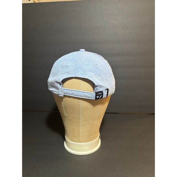 TaylorMade Light Blue Strapback Golf Cap – Classic TaylorMade Logo – Adjustable - Picture 3 of 5